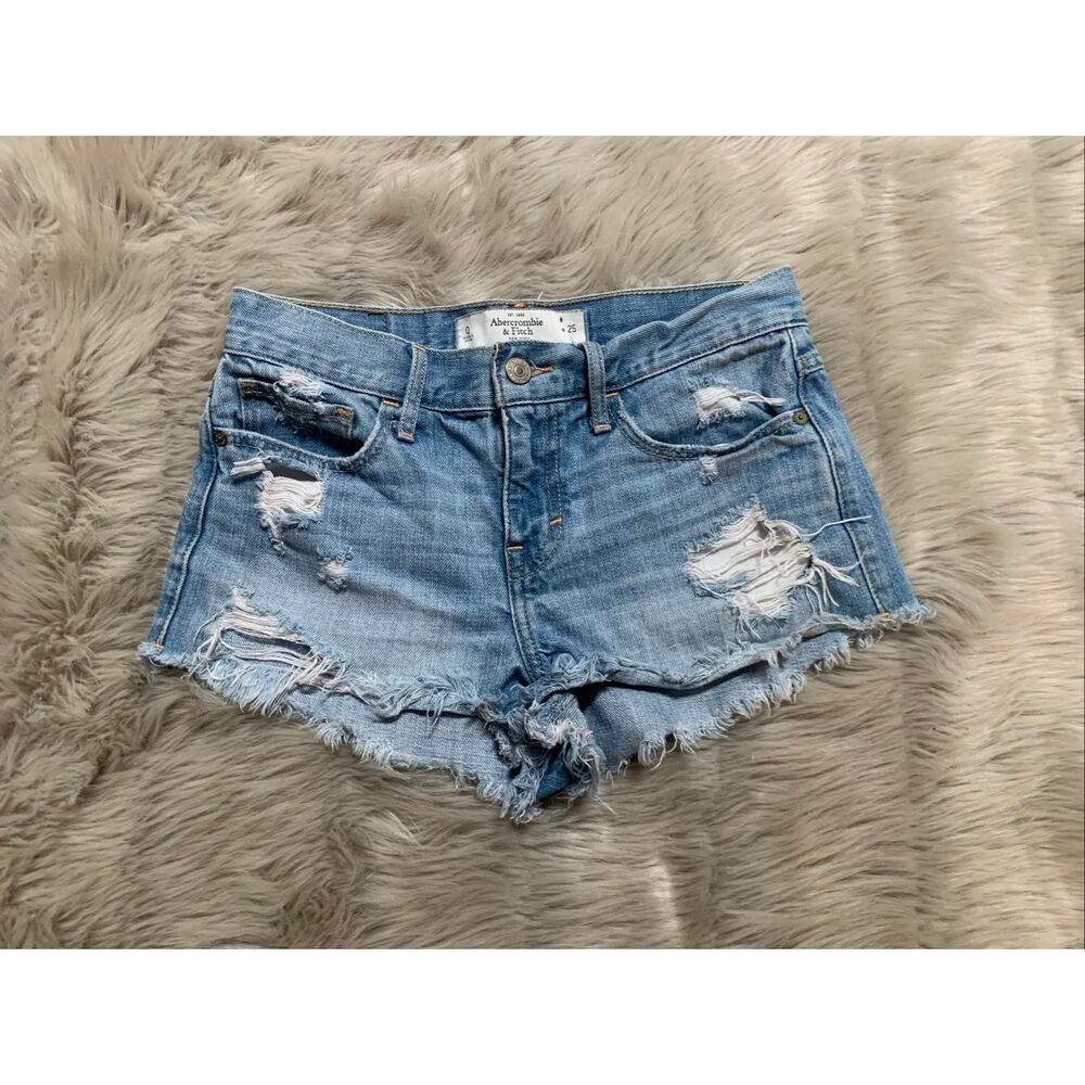 Abercrombie & Fitch Womens Distressed Shorts Size:25/0
